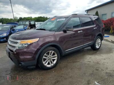 2011 Ford EXPLORER XLT, темно-бордовый — VIN 1FMHK8D88BGA10468, Copart