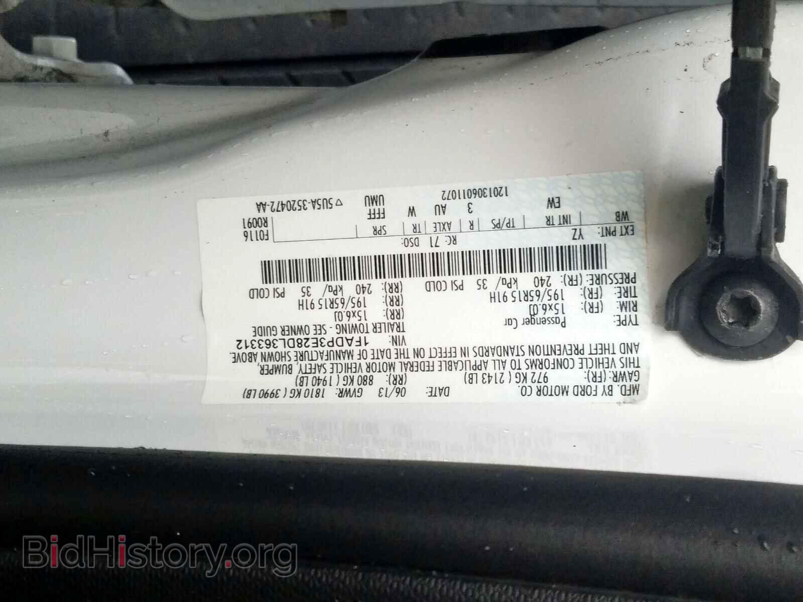 2013 FORD FOCUS - VIN: 1FADP3E28DL363312 - Фото 10