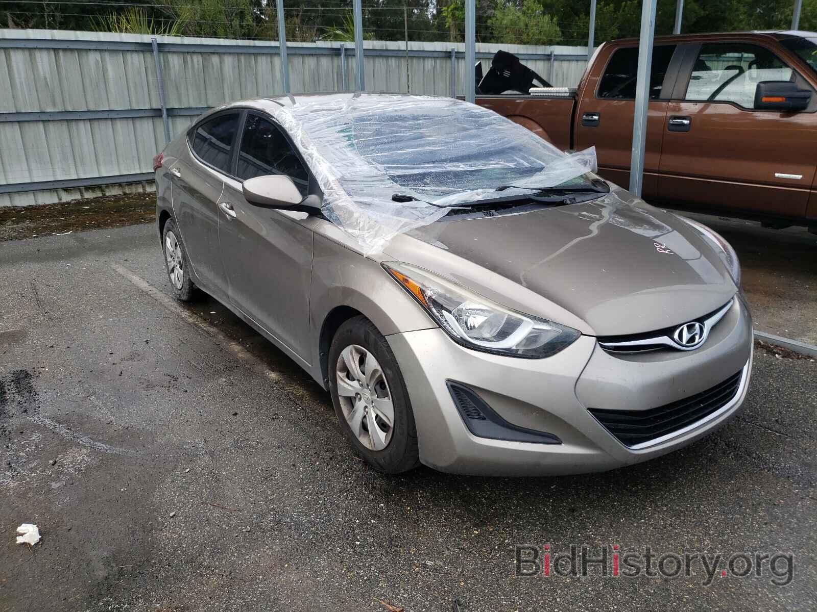 Photo 5NPDH4AE3GH738464 - HYUNDAI ELANTRA 2016