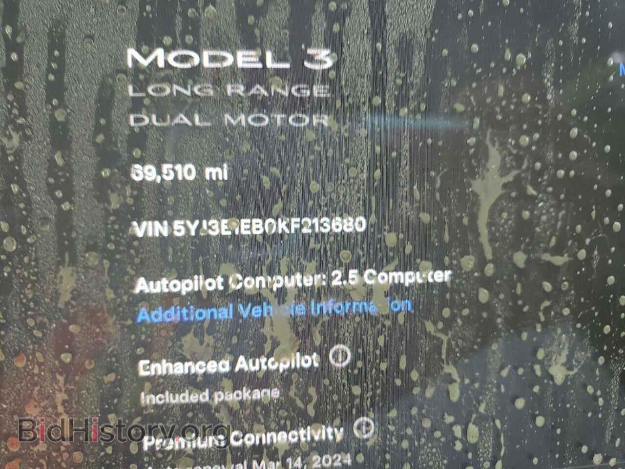 2019 TESLA MODEL 3 - VIN: 5YJ3E1EB0KF213680 - Фото 9