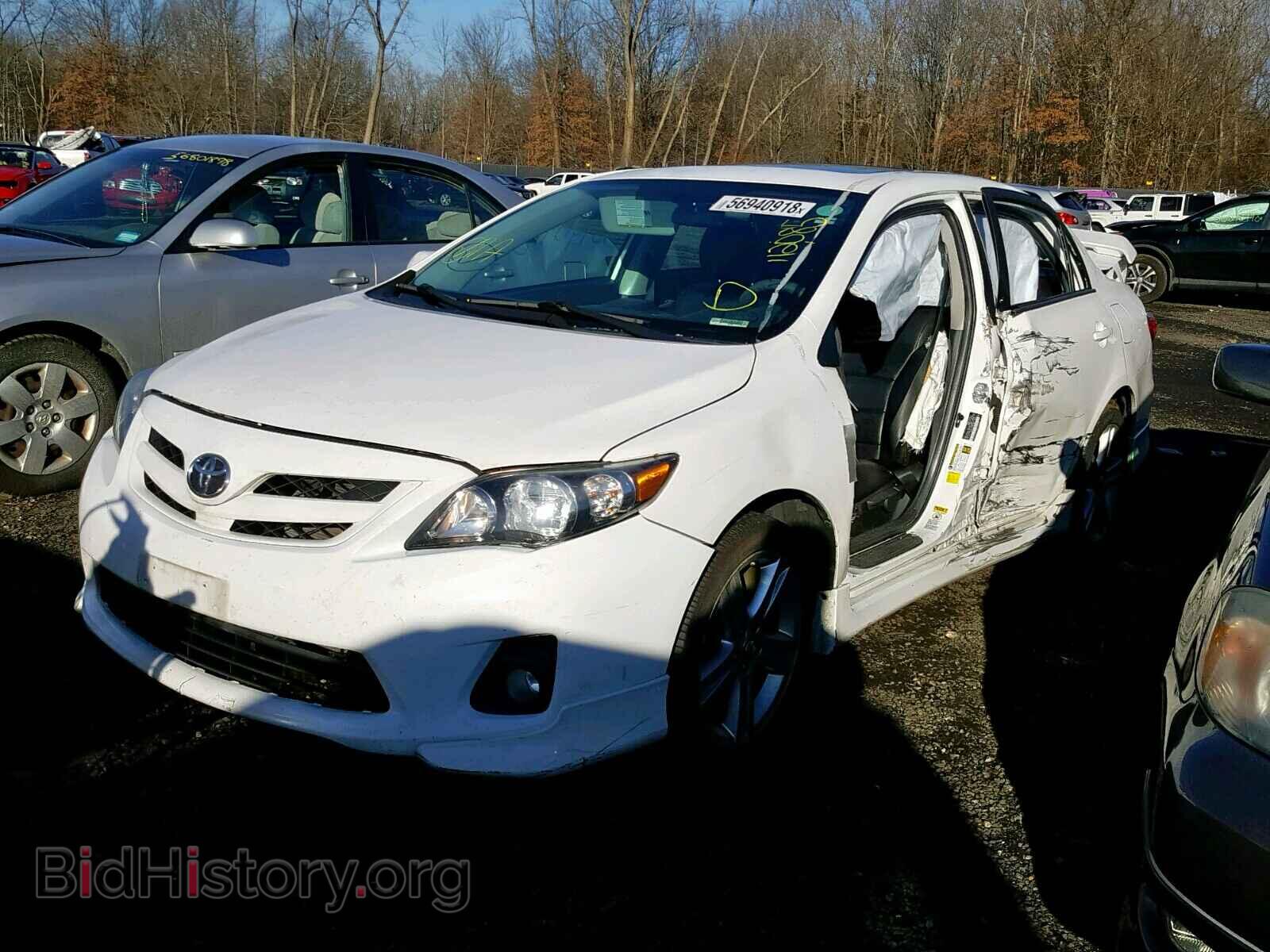 2013 TOYOTA COROLLA BA - VIN: 2T1BU4EE4DC016366 - Фото 2