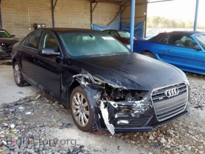 2014 Audi A4 A4 Premium, черный — VIN WAUBFAFL6EN033347, Copart