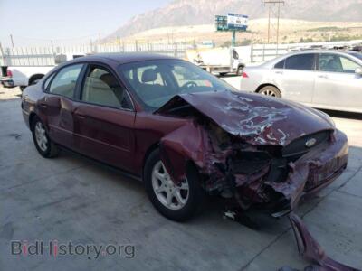 2006 Ford TAURUS Taurus SEL, burgundy — VIN 1FAFP56U16A117429, Copart