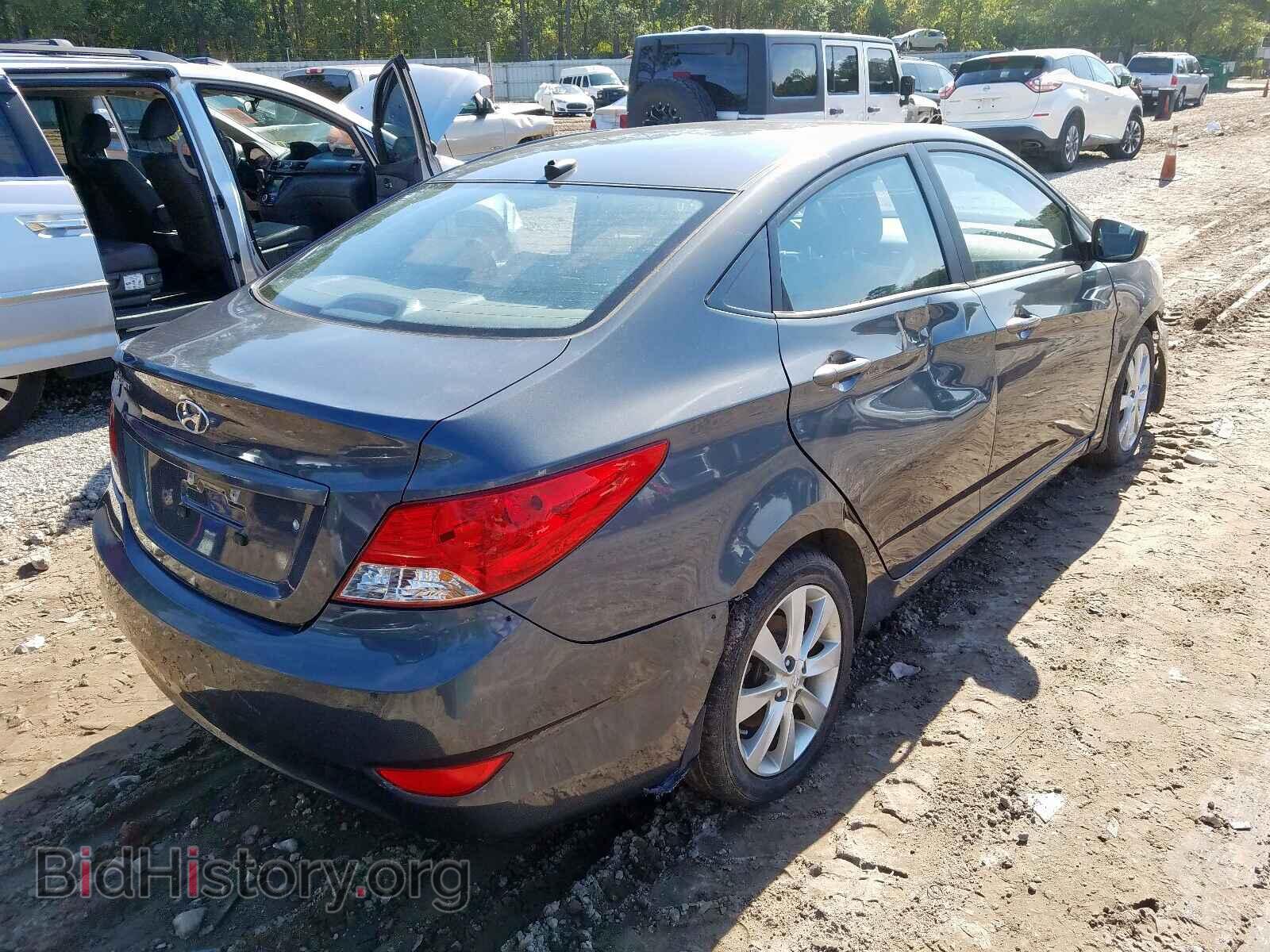 2012 HYUNDAI ACCENT - VIN: KMHCU4AEXCU195102 - Фото 4