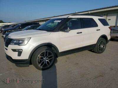 2018 Ford EXPLORER Sport, белый — VIN 1FM5K8GT4JGB13453, Copart
