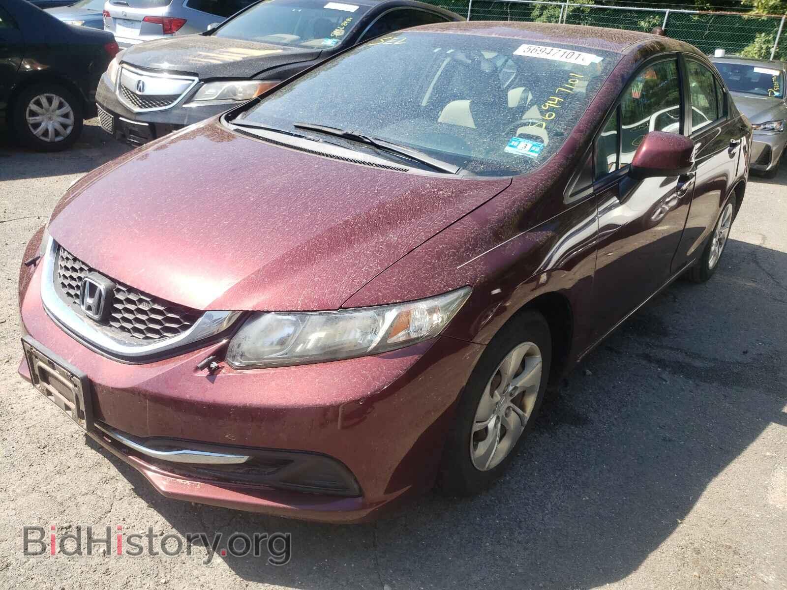 2013 HONDA CIVIC - VIN: 19XFB2F54DE219611 - Фото 2