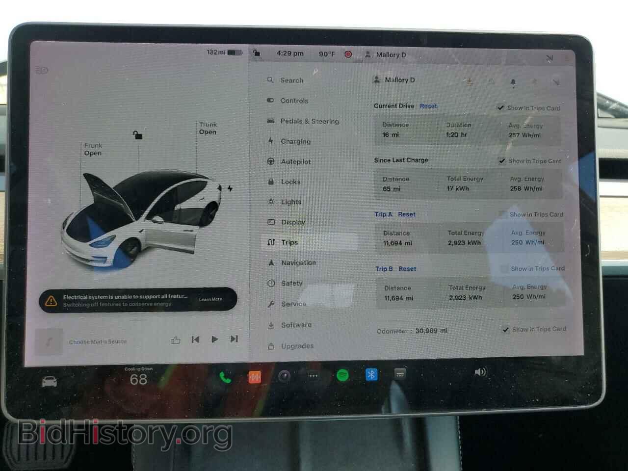 2021 TESLA MODEL 3 - VIN: 5YJ3E1EA1MF045896 - Photo 9