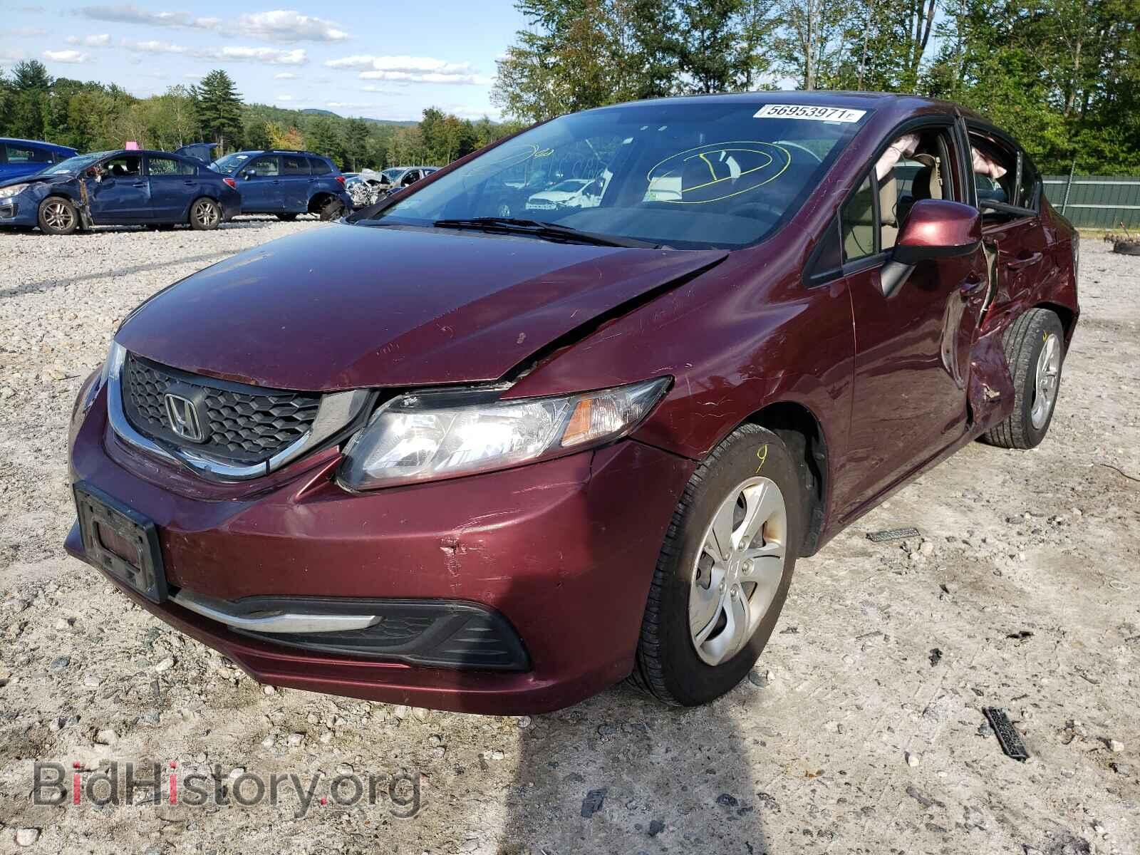 2013 HONDA CIVIC - VIN: 2HGFB2F50DH541829 - Фото 2