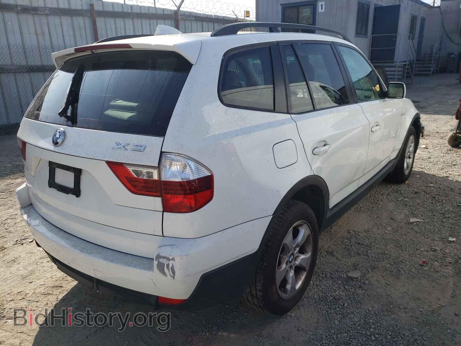 2007 BMW X3 - VIN: WBXPC93497WF04391 - Фото 4