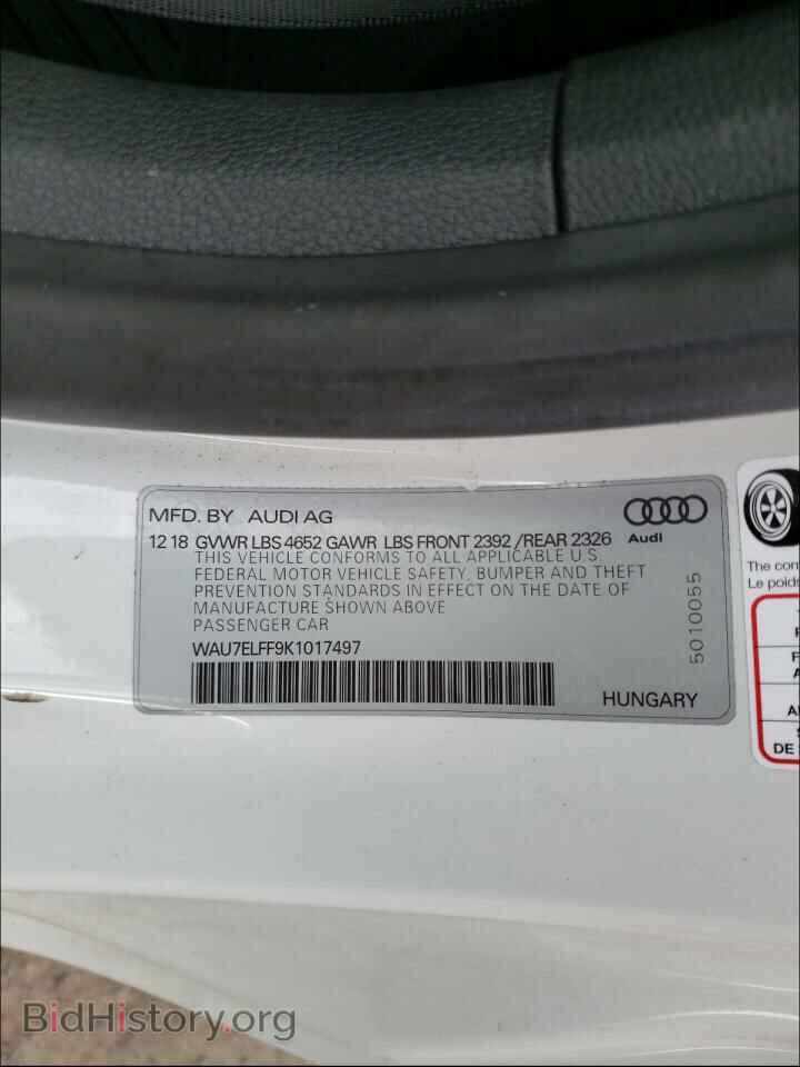 2019 AUDI A3 - VIN: WAU7ELFF9K1017497 - Фото 10