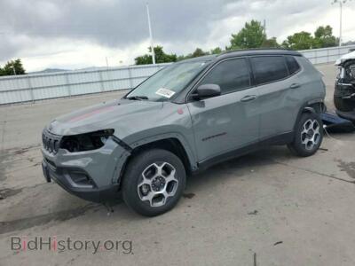 2022 Jeep COMPASS Trailhawk, gray — VIN 3C4NJDDB7NT169920, Copart