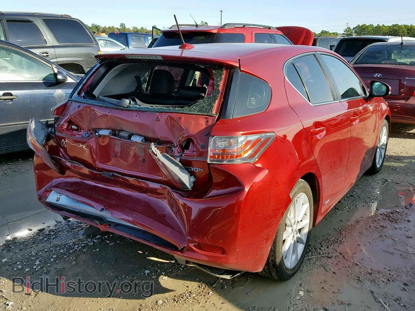 2012 LEXUS CT 200 - VIN: JTHKD5BH0C2089203 - Фото 4