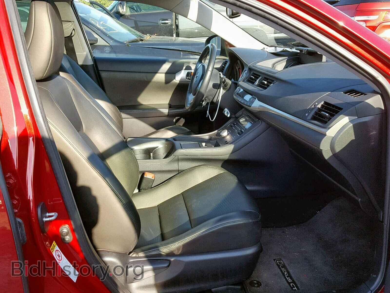 2012 LEXUS CT 200 - VIN: JTHKD5BH0C2089203 - Фото 5