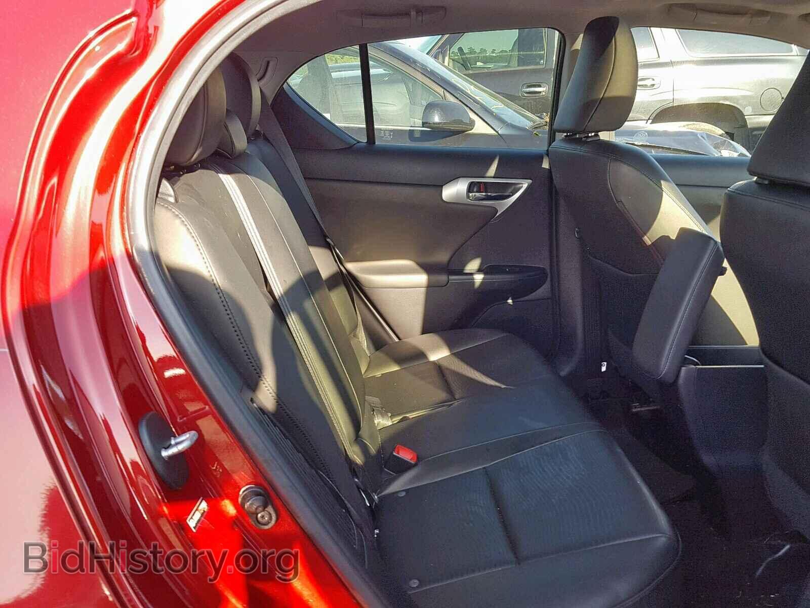 2012 LEXUS CT 200 - VIN: JTHKD5BH0C2089203 - Фото 6