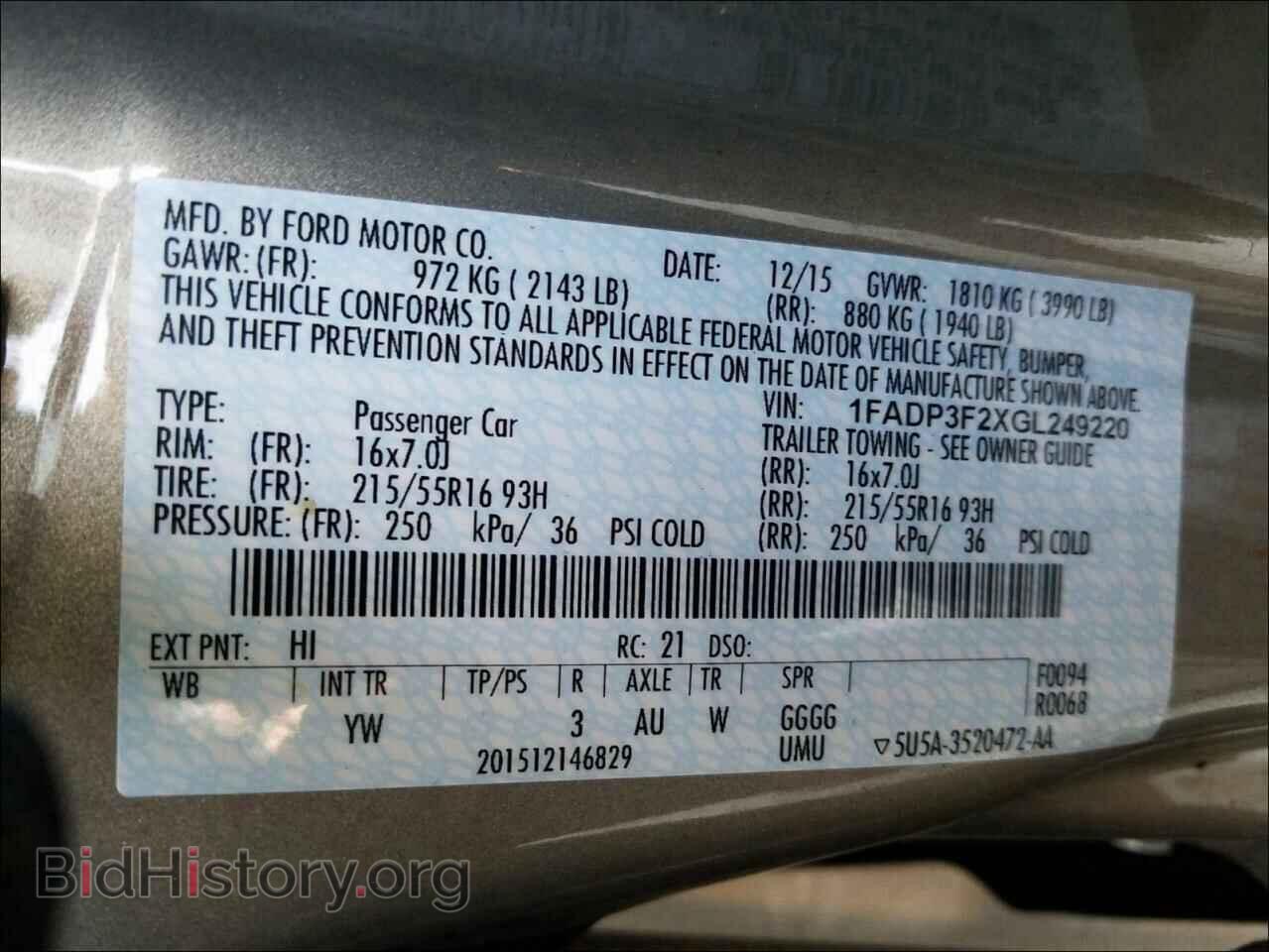 2016 FORD FOCUS - VIN: 1FADP3F2XGL249220 - Photo 10