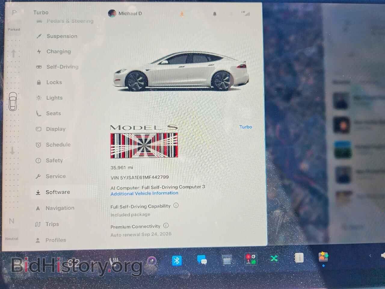 2021 TESLA MODEL S - VIN: 5YJSA1E61MF442799 - Photo 9