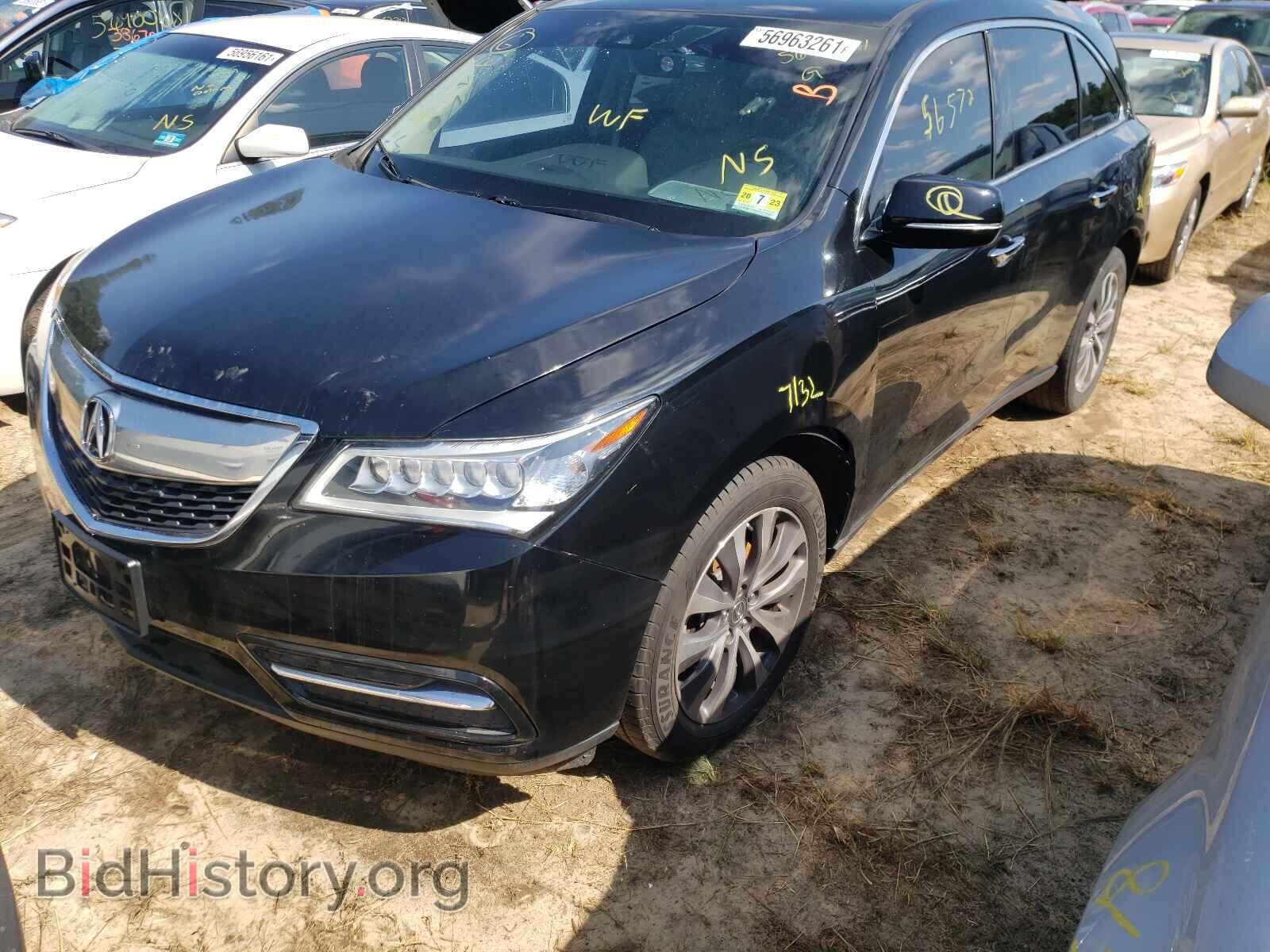 2016 ACURA MDX - VIN: 5FRYD4H44GB044079 - Фото 2