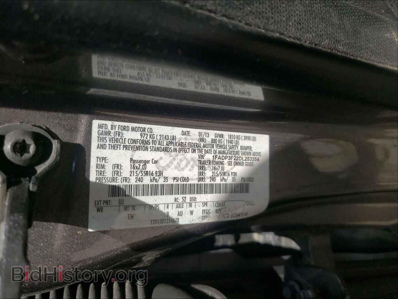 2013 FORD FOCUS - VIN: 1FADP3F22DL253354 - Photo 10