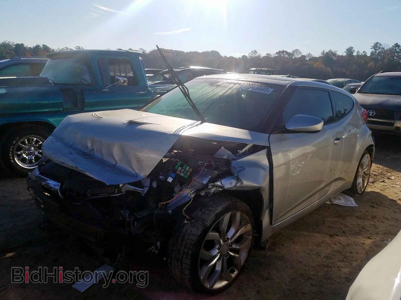 2012 HYUNDAI VELOSTER - VIN: KMHTC6AD1CU059673 - Фото 2