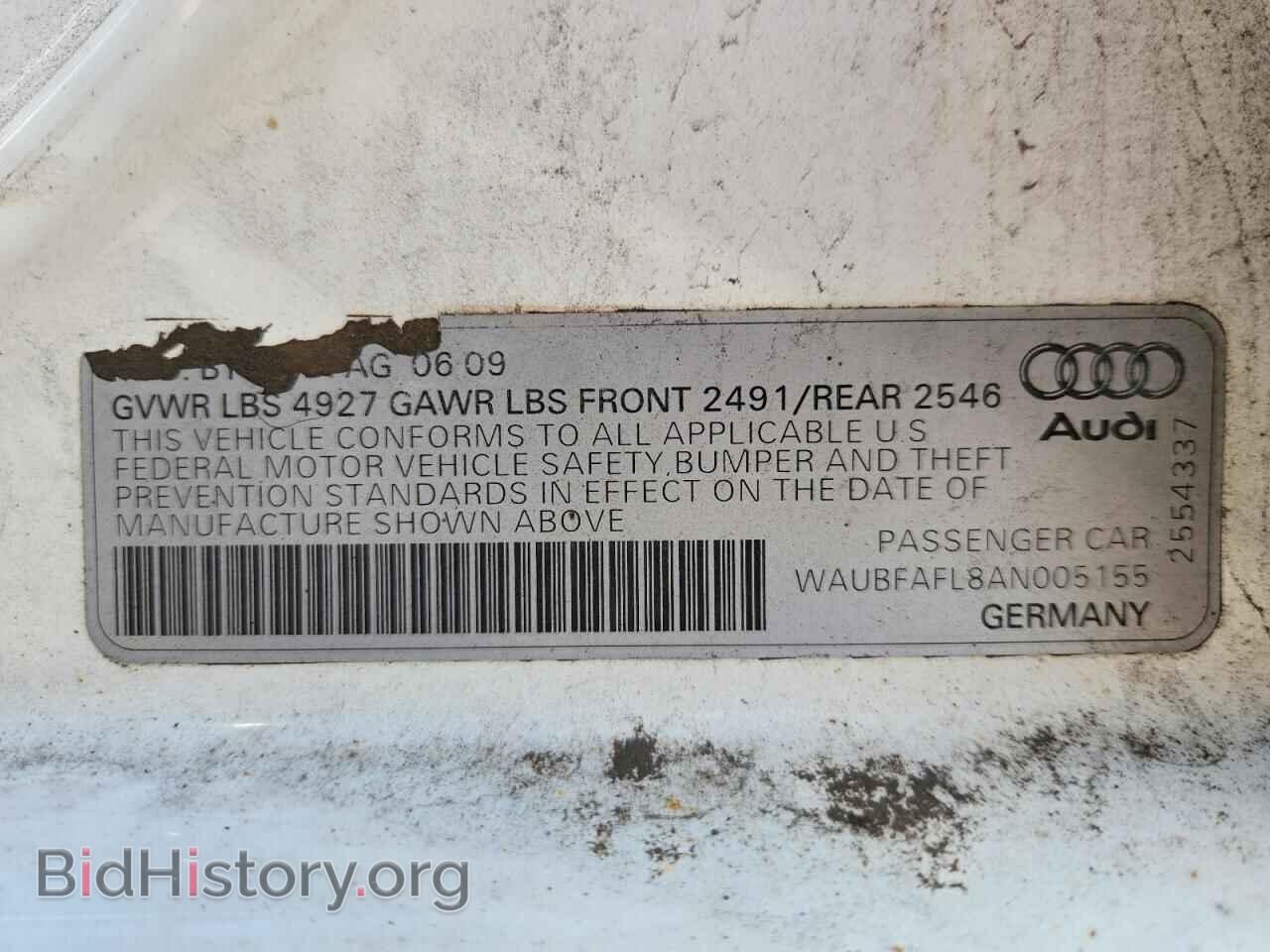 2010 AUDI A4 - VIN: WAUBFAFL8AN005155 - Photo 12