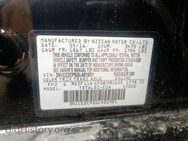 2016 NISSAN VERSA - VIN: 3N1CE2CP5GL401921 - Photo 10