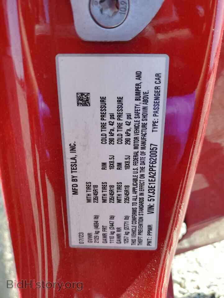 2023 TESLA MODEL 3 - VIN: 5YJ3E1EA2PF620057 - Photo 12