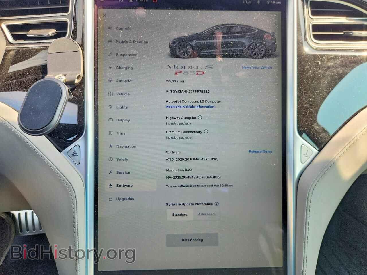 2015 TESLA MODEL S - VIN: 5YJSA4H27FFP78325 - Photo 9