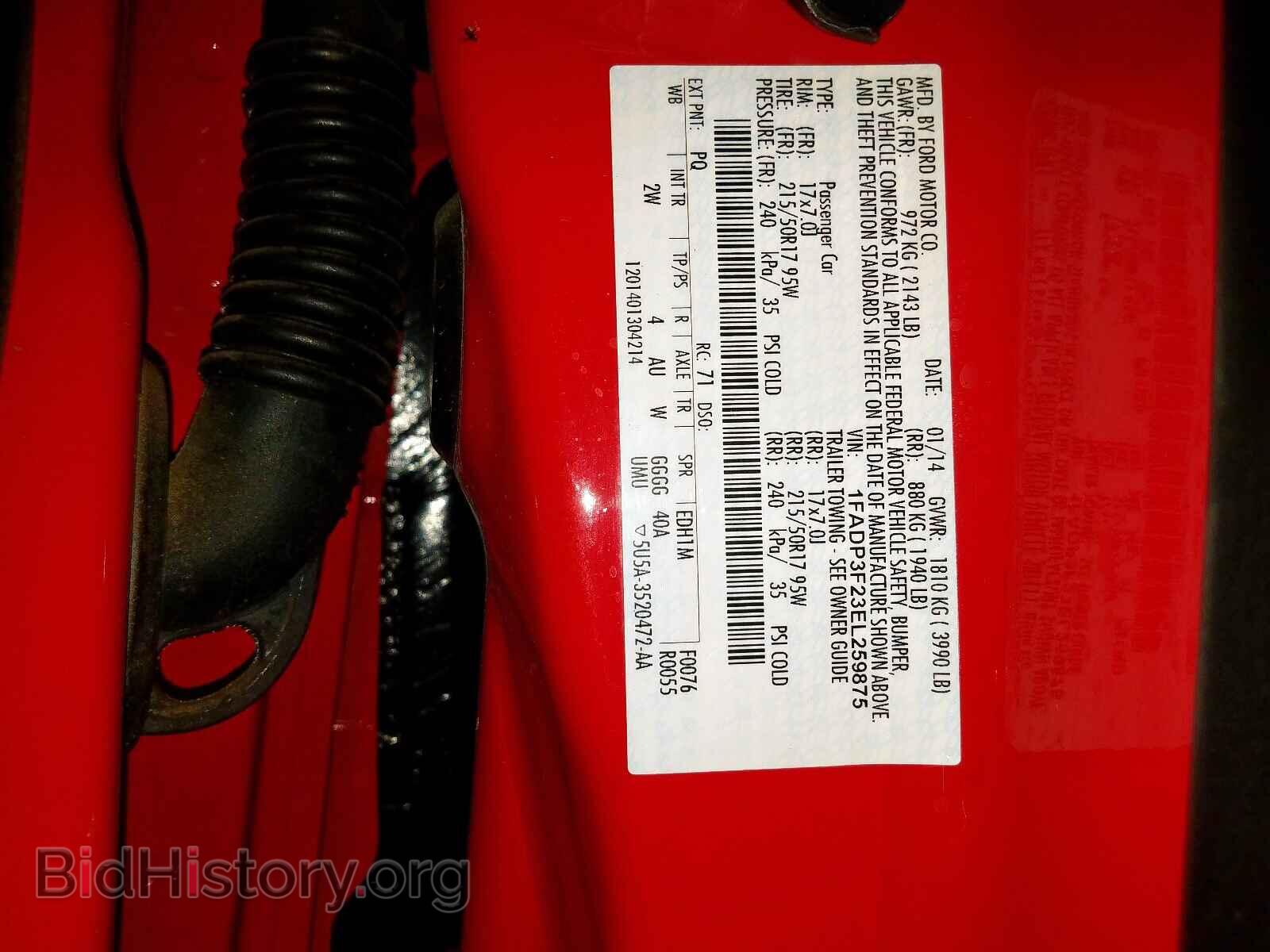 2014 FORD FOCUS SE - VIN: 1FADP3F23EL259875 - Фото 10