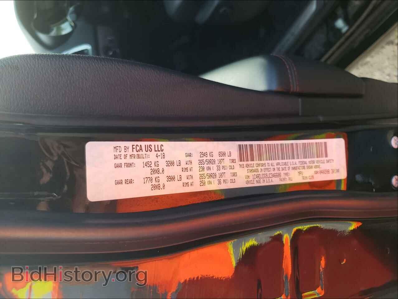 2018 DODGE DURANGO - VIN: 1C4RDJDG9JC346606 - Фото 10