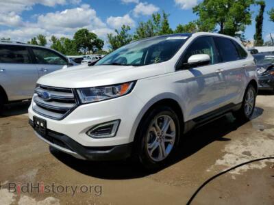 2015 Ford EDGE Titanium, белый — VIN 2FMTK3K89FBB51899, Copart