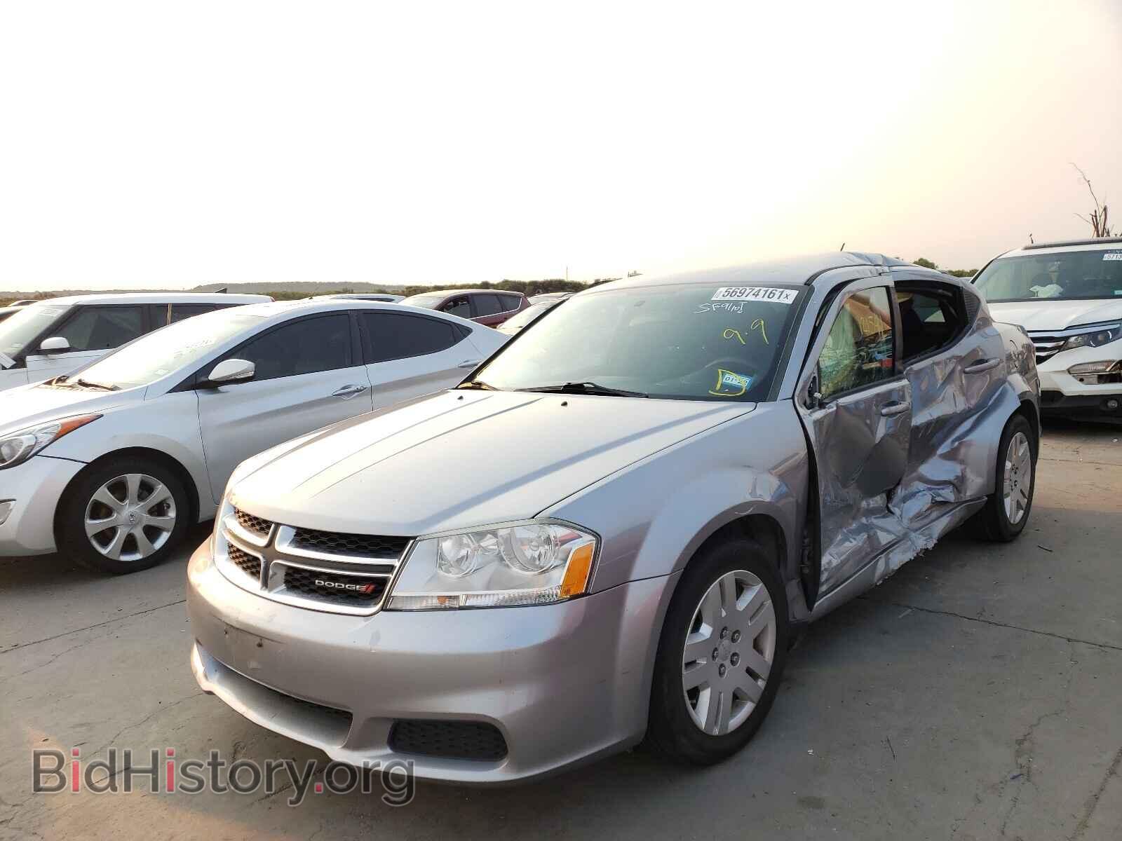 2014 DODGE AVENGER - VIN: 1C3CDZAB4EN129816 - Фото 2