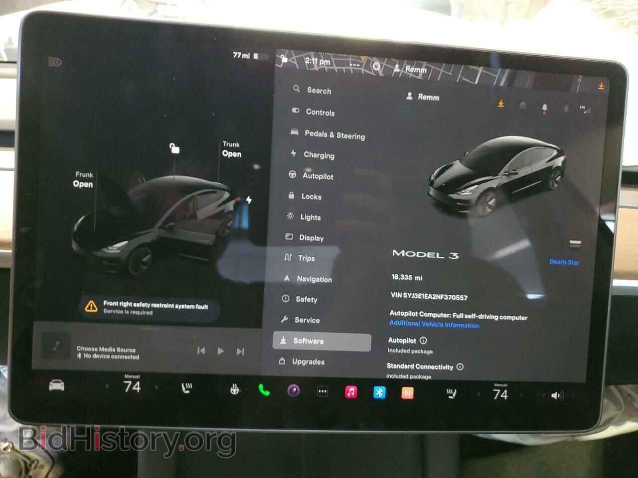 2022 TESLA MODEL 3 - VIN: 5YJ3E1EA2NF370557 - Photo 9
