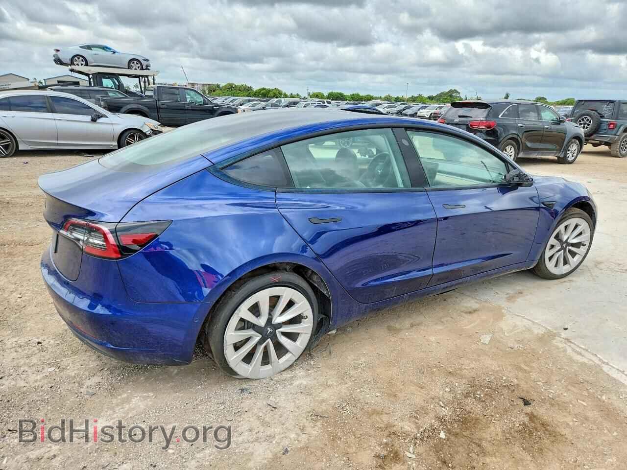 2022 TESLA MODEL 3 - VIN: 5YJ3E1EA7NF370506 - Фото 3