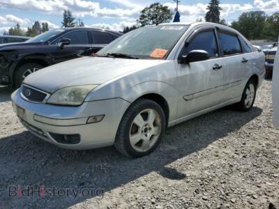 2006 Ford FOCUS ZX4, silver — VIN 1FAFP34N86W107399, Copart