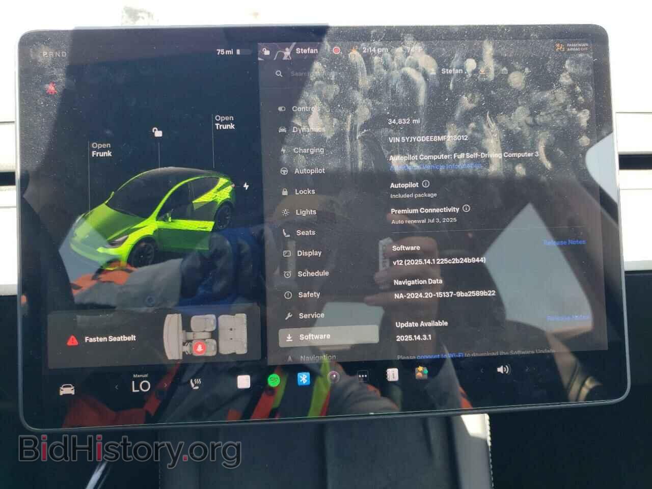 2021 TESLA MODEL Y - VIN: 5YJYGDEE8MF218012 - Фото 9