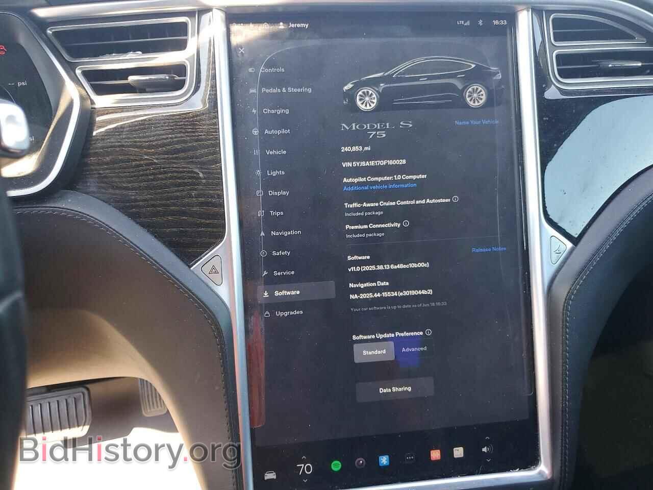 2016 TESLA MODEL S - VIN: 5YJSA1E17GF160028 - Photo 9