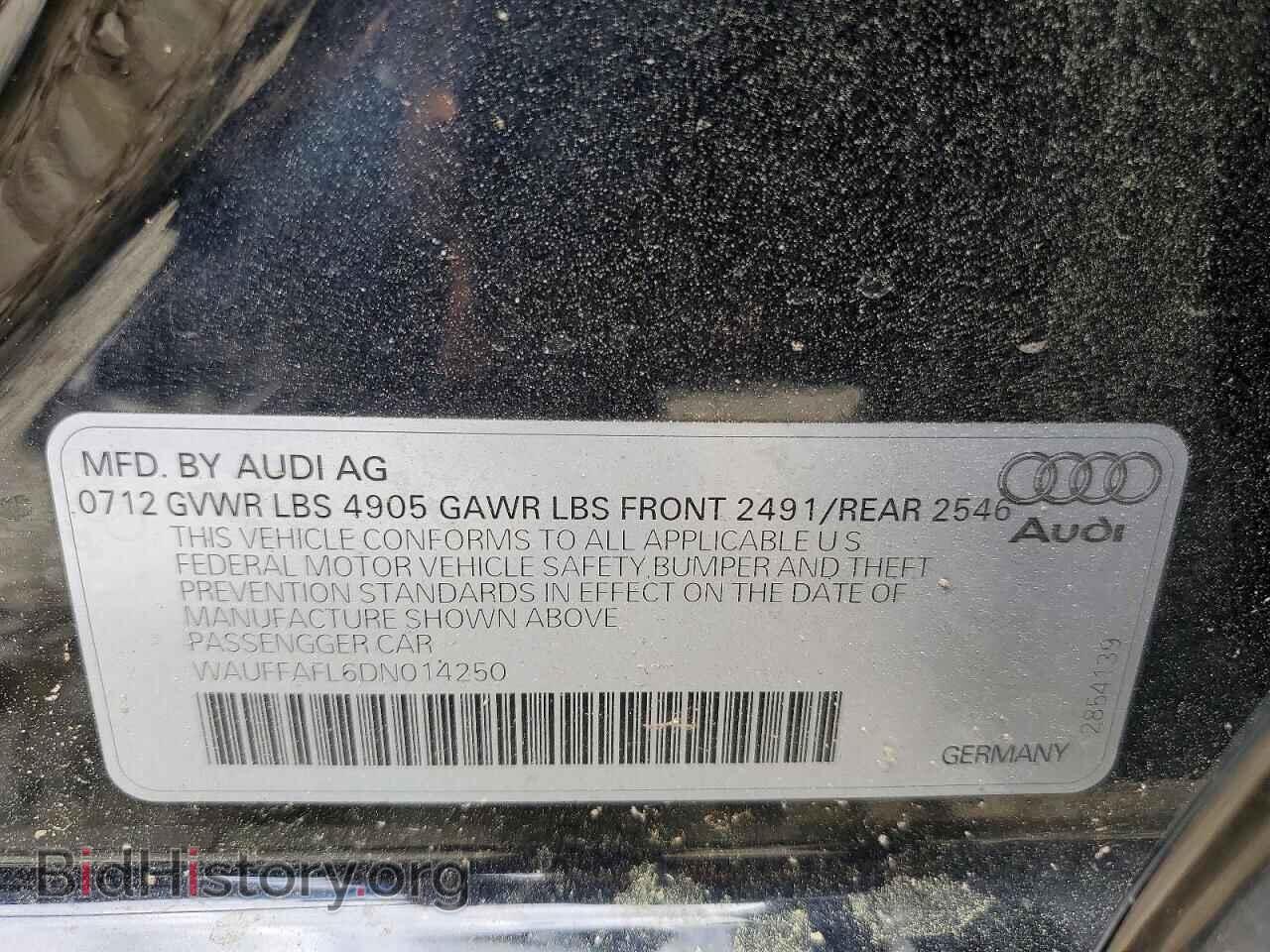 2013 AUDI A4 - VIN: WAUFFAFL6DN014250 - Photo 12