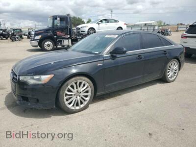 2012 Audi A6, black — VIN WAUBGAFC8CN004474, Copart