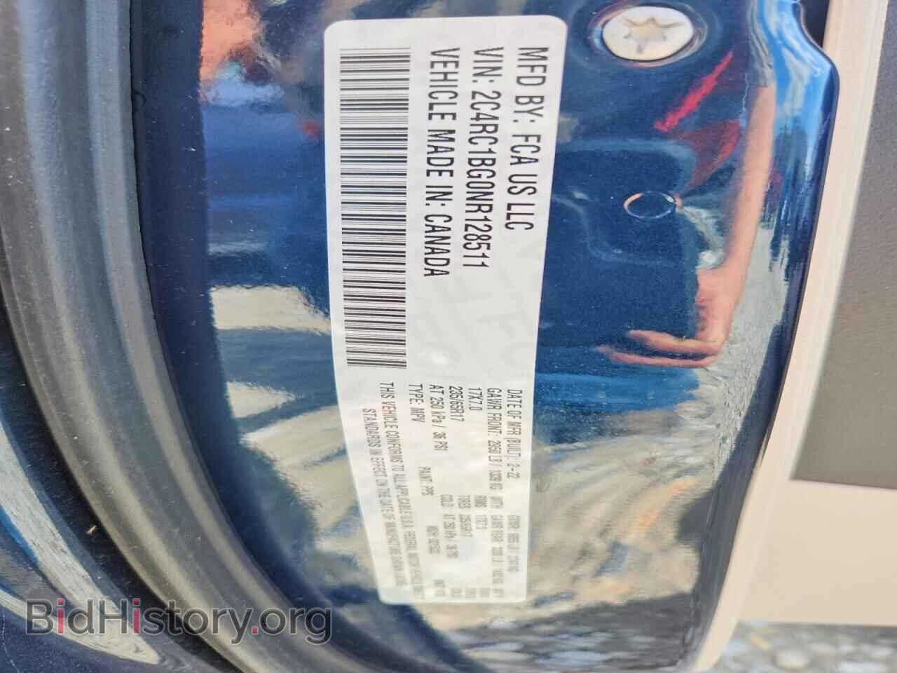 2022 CHRYSLER PACIFICA - VIN: 2C4RC1BG0NR128511 - Photo 13