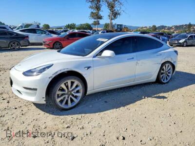 2020 Tesla MODEL 3, white — VIN 5YJ3E1EA6LF661575, Copart