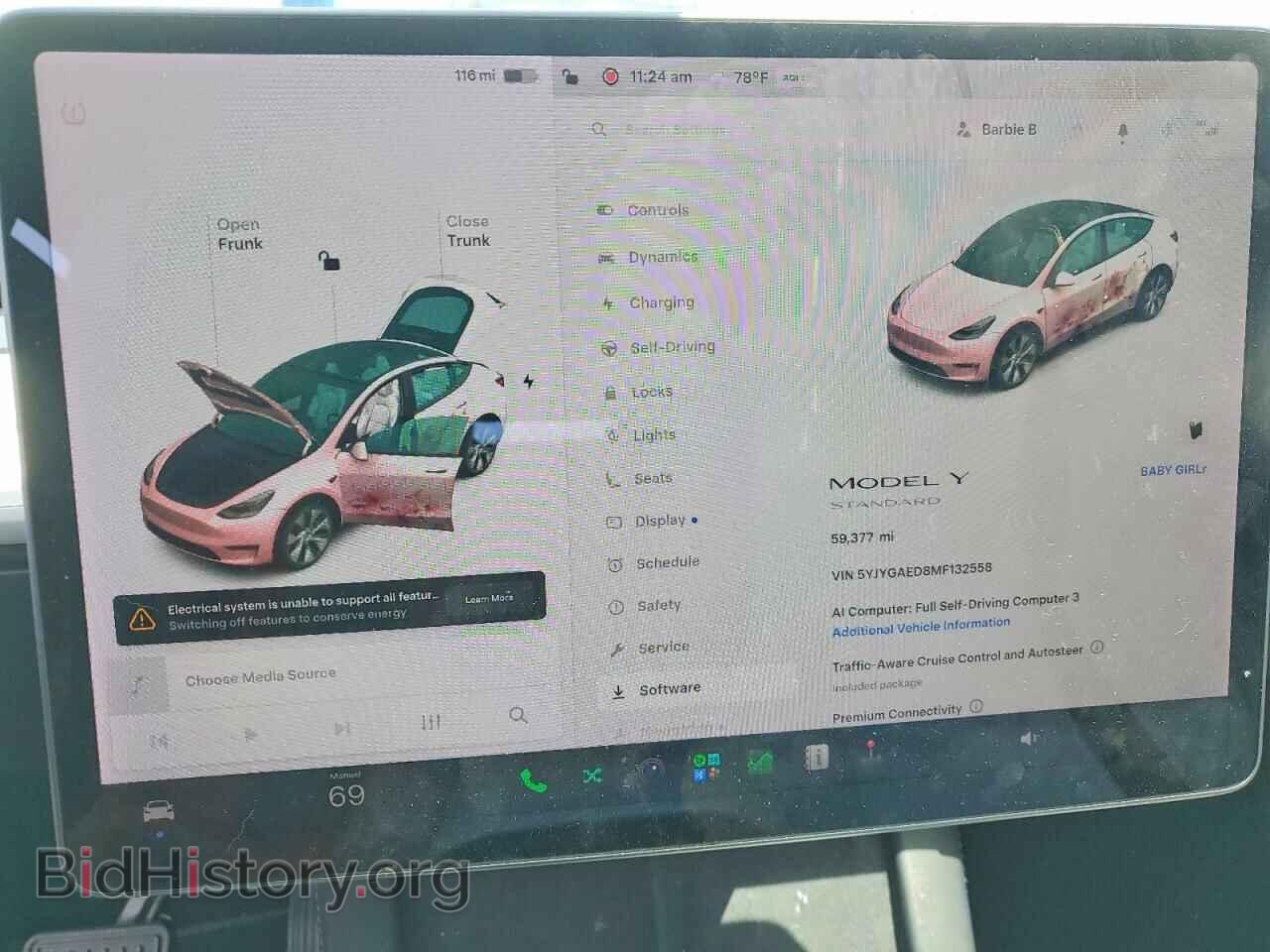 2021 TESLA MODEL Y - VIN: 5YJYGAED8MF132558 - Фото 9
