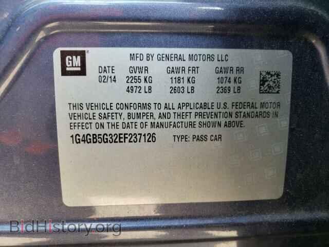 2014 BUICK LACROSSE - VIN: 1G4GB5G32EF237126 - Фото 10