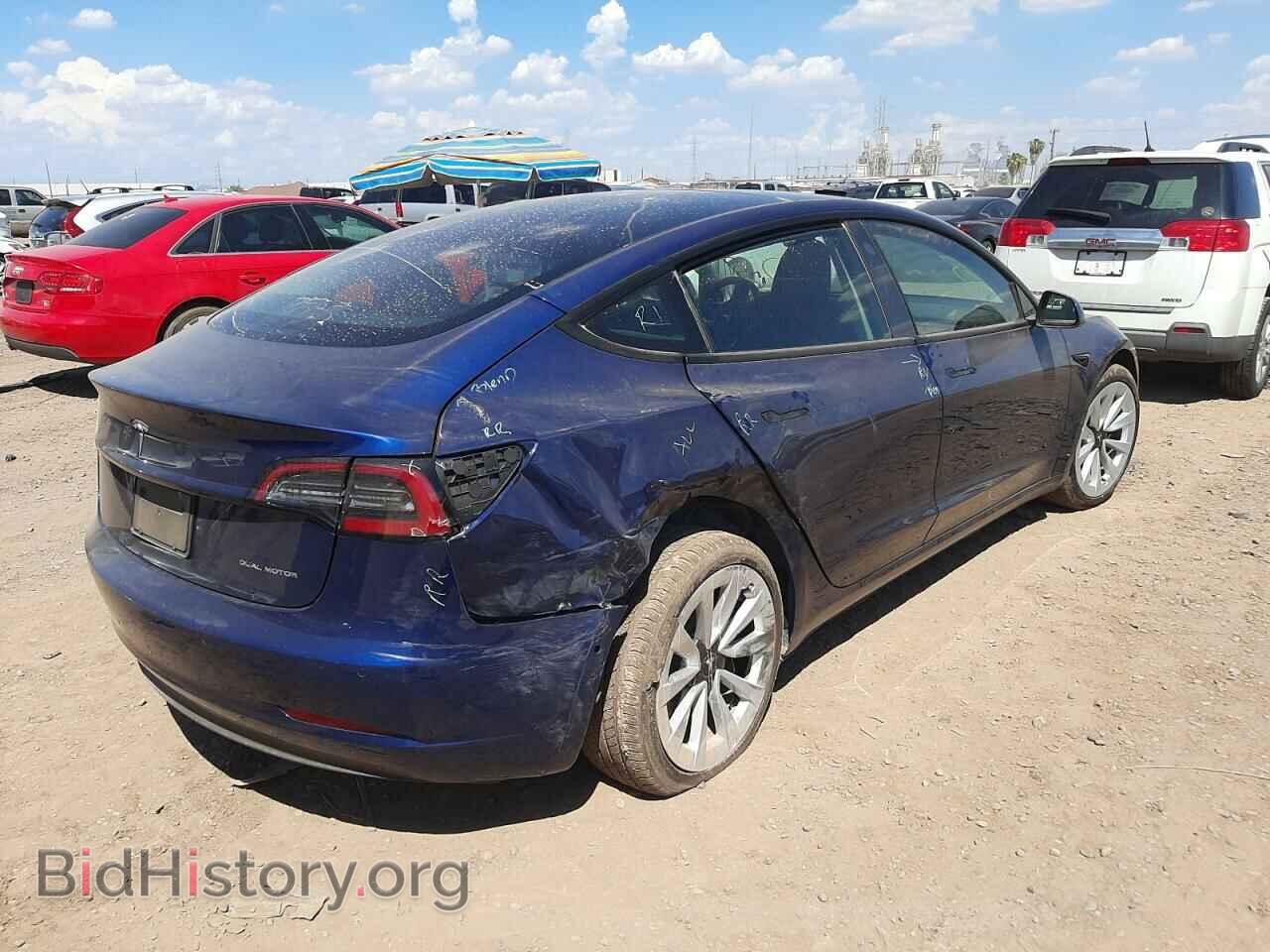 2022 TESLA MODEL 3 - VIN: 5YJ3E1EB8NF187530 - Фото 4