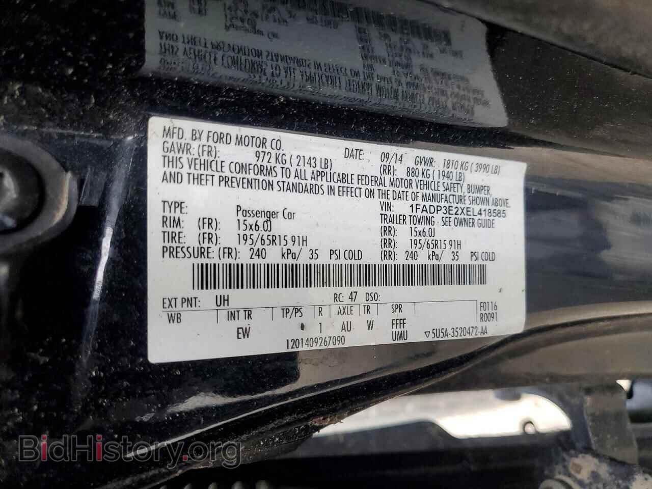 2014 FORD FOCUS - VIN: 1FADP3E2XEL418585 - Photo 13