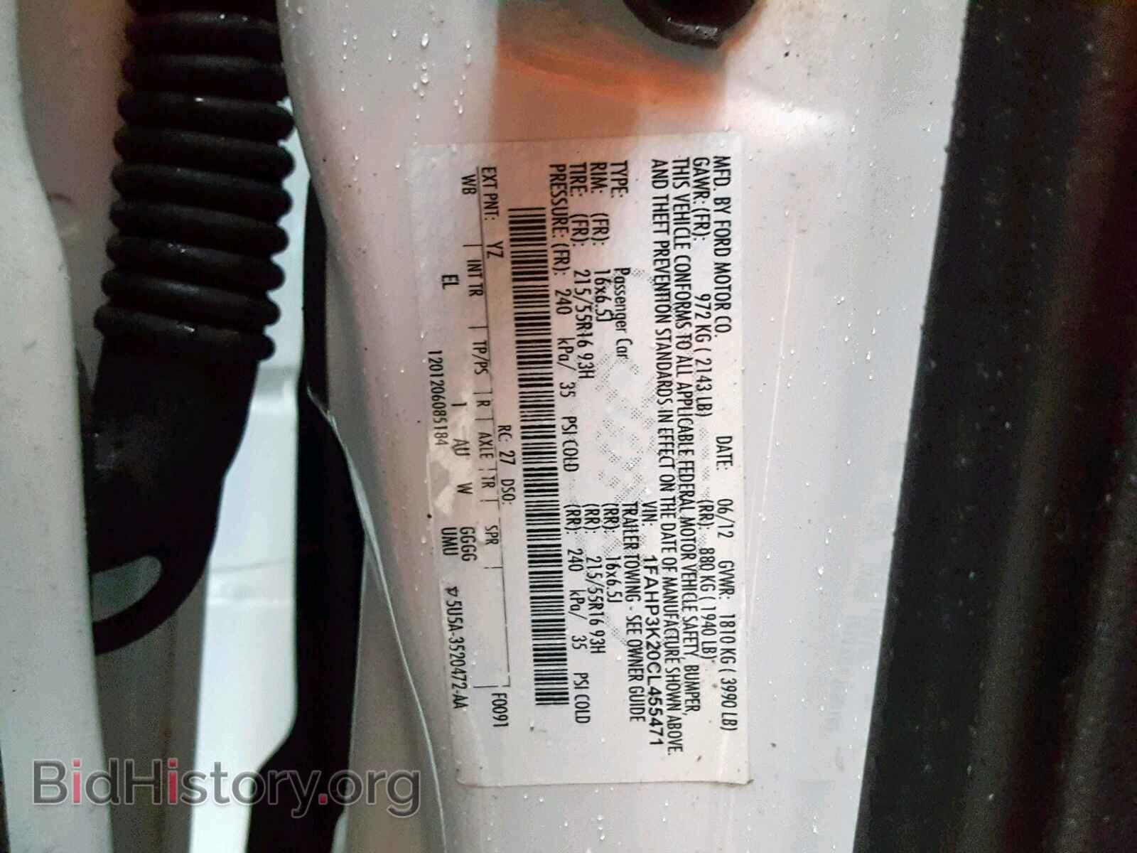 2012 FORD FOCUS SE - VIN: 1FAHP3K20CL455471 - Фото 10