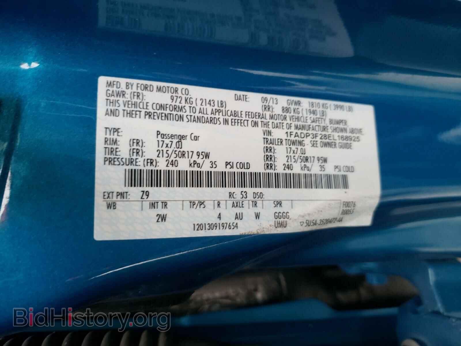 2014 FORD FOCUS - VIN: 1FADP3F28EL168925 - Photo 10