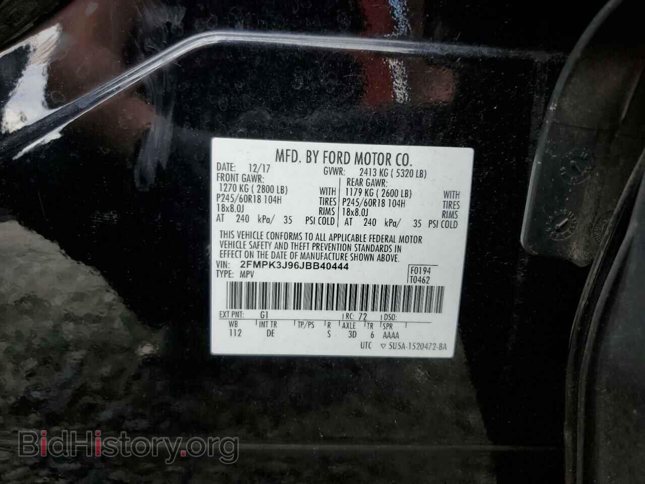 2018 FORD EDGE - VIN: 2FMPK3J96JBB40444 - Photo 13