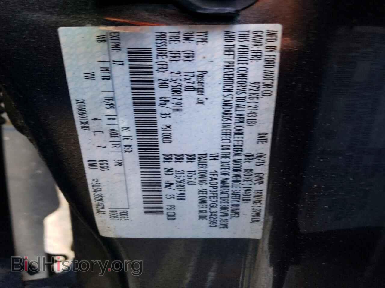 2016 FORD FOCUS - VIN: 1FADP3FE7GL342593 - Photo 12