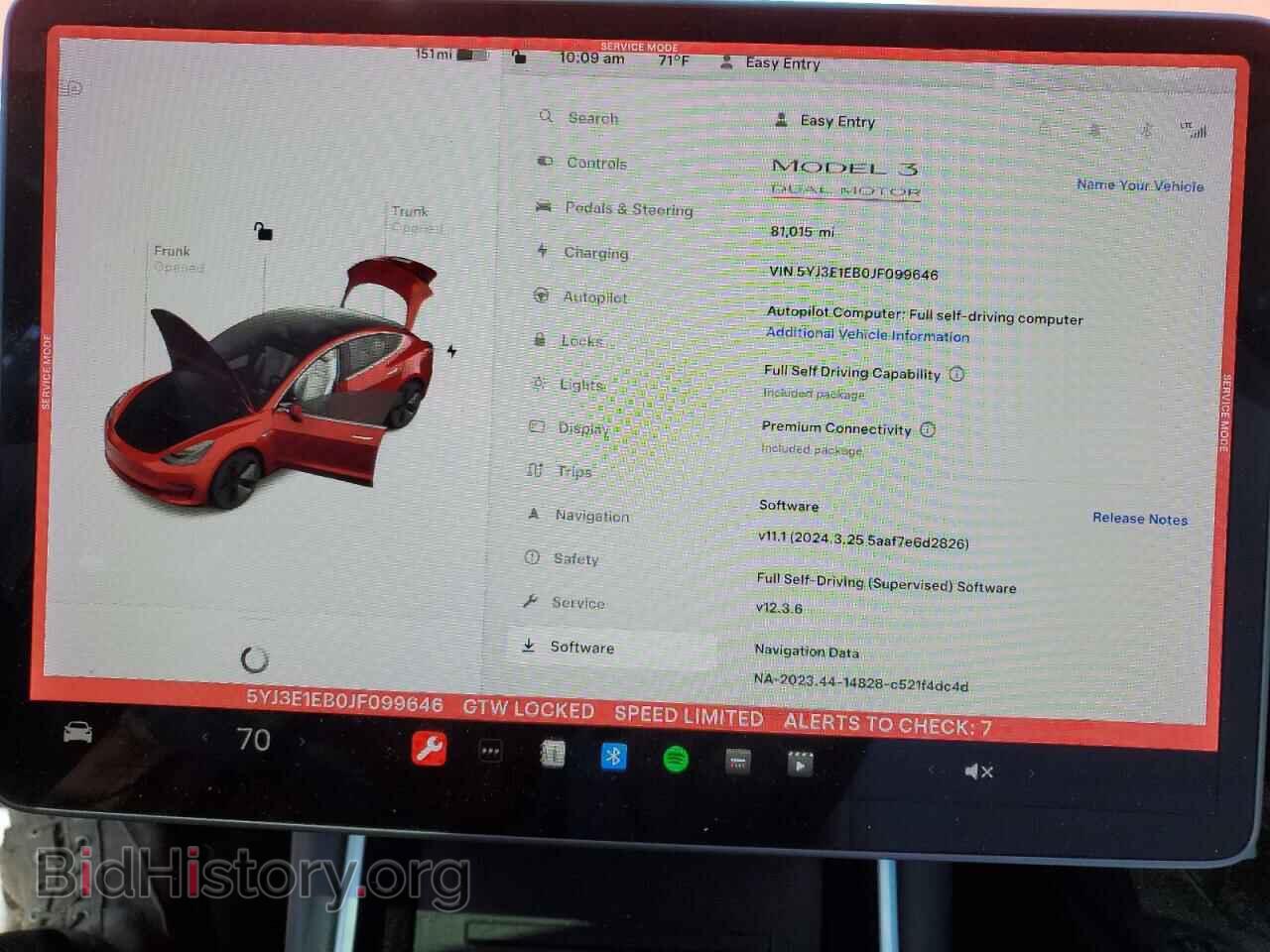 2018 TESLA MODEL 3 - VIN: 5YJ3E1EB0JF099646 - Photo 9