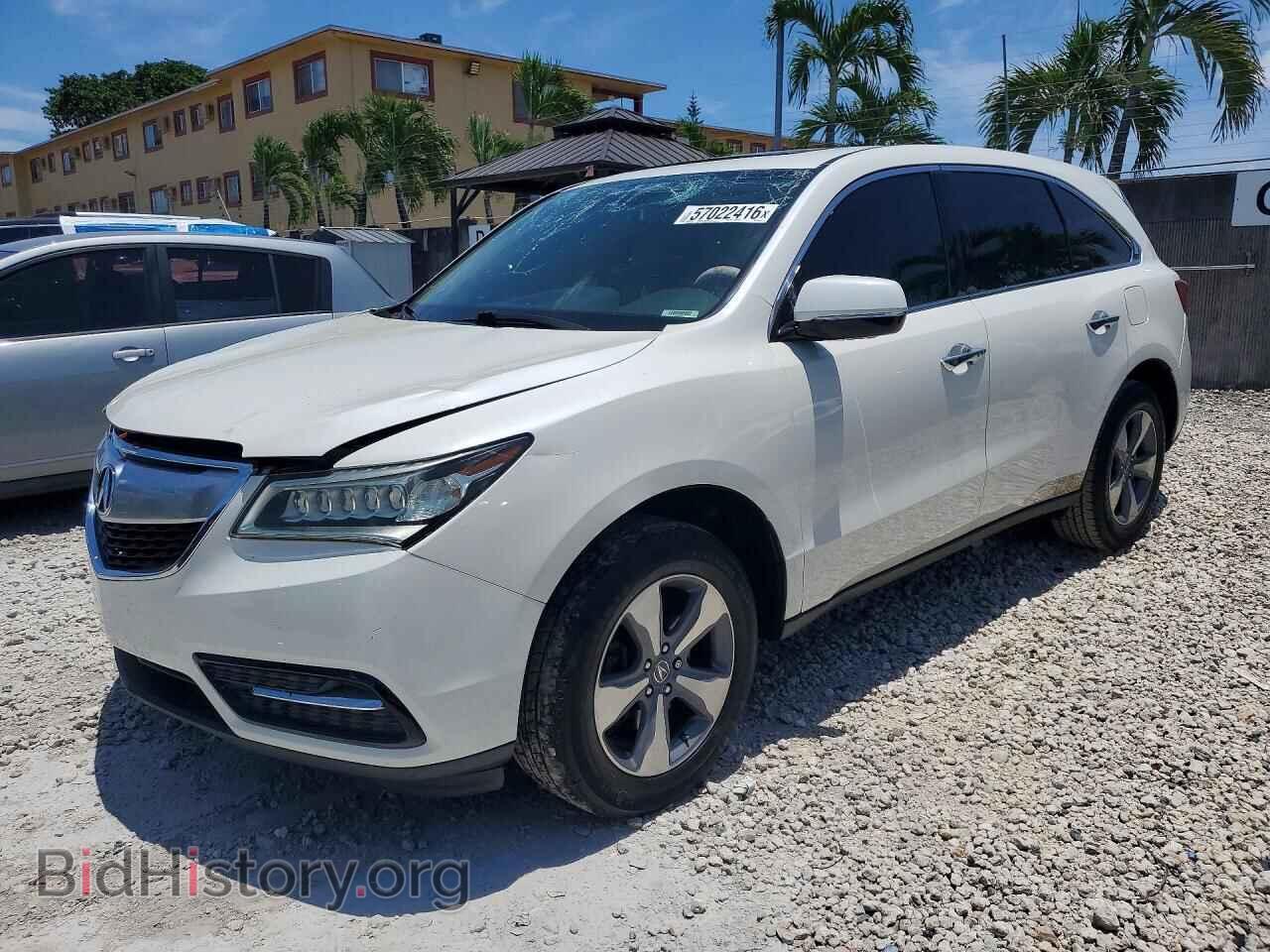 Photo 5FRYD3H25GB016204 - ACURA MDX 2016